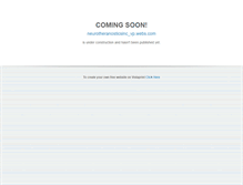Tablet Screenshot of neurotheranostics.com